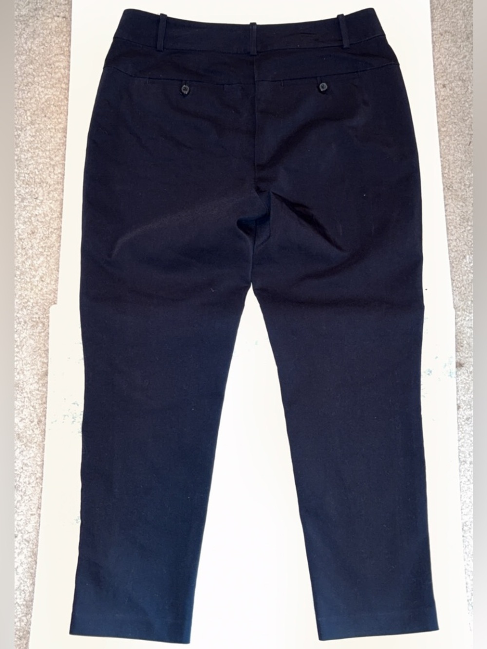 Black Ann Taylor Tailored Zip-Pocket Ankle Pants - Picture 4 of 5